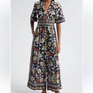 Farm Rio floral jumpsuit size large